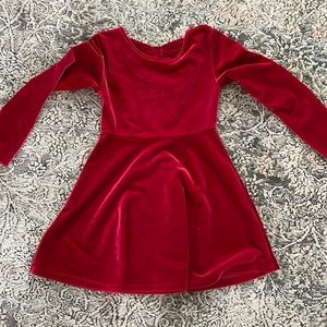 Red little girls dress